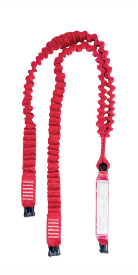 ABM 2LE energy absorber with two elastic lanyards